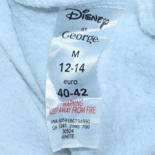 Womens UK Size 12-14 Disney at George White Pullover Sweatshirt