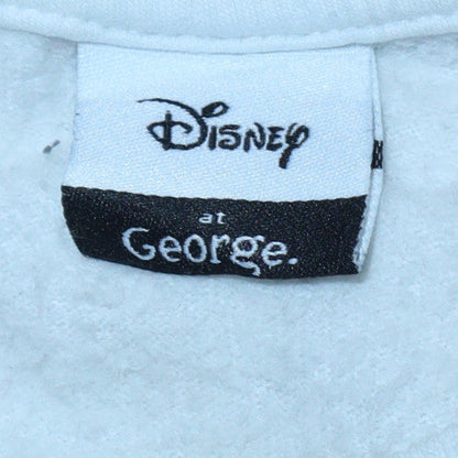 Womens UK Size 12-14 Disney at George White Pullover Sweatshirt