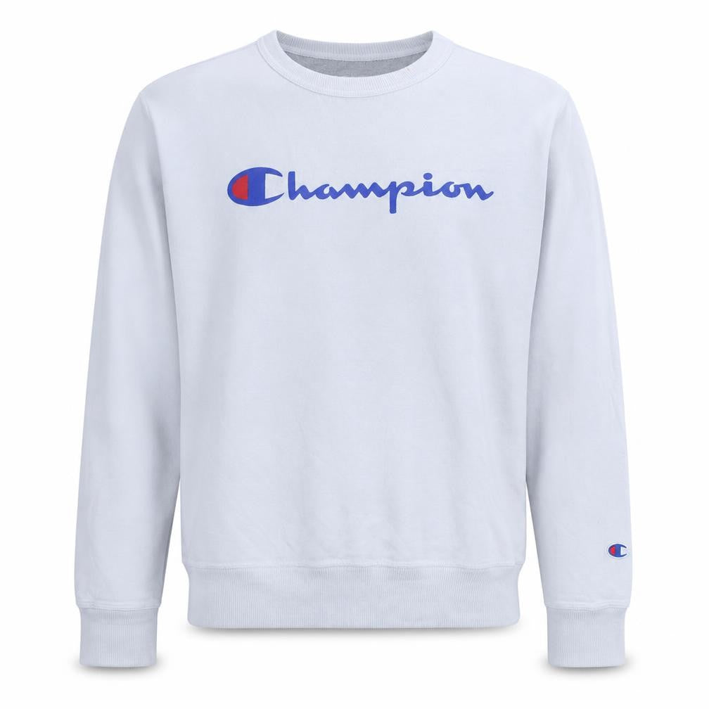 Mens UK Size S Champion White Pullover Sweatshirt