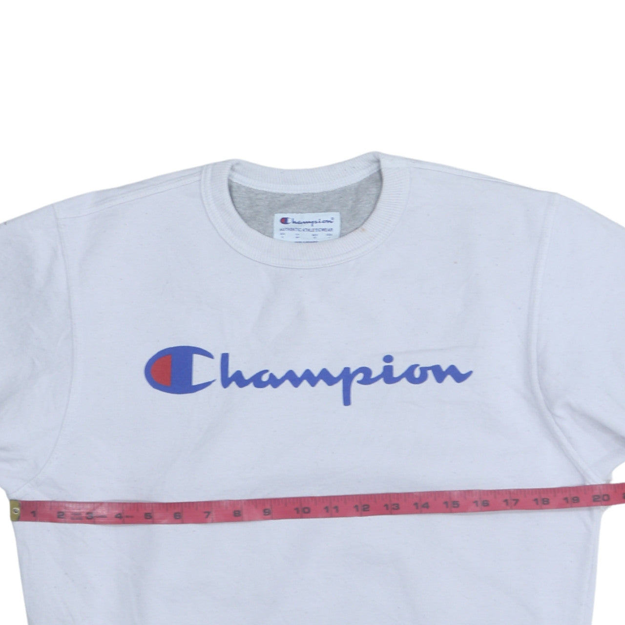 Mens UK Size S Champion White Pullover Sweatshirt