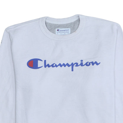 Mens UK Size S Champion White Pullover Sweatshirt