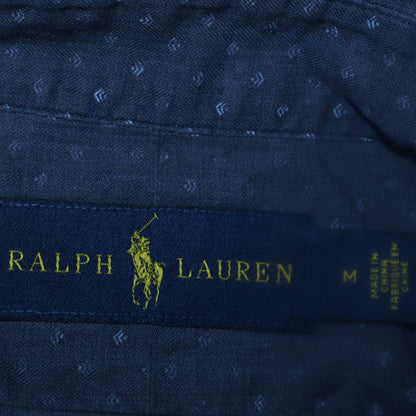 Ralph Lauren Men's Blue Geometric Button-Up Long Sleeve Shirt Size M