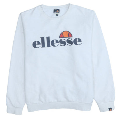 Womens UK Size M ellesse White Pullover Sweatshirt