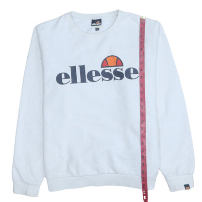 Womens UK Size M ellesse White Pullover Sweatshirt