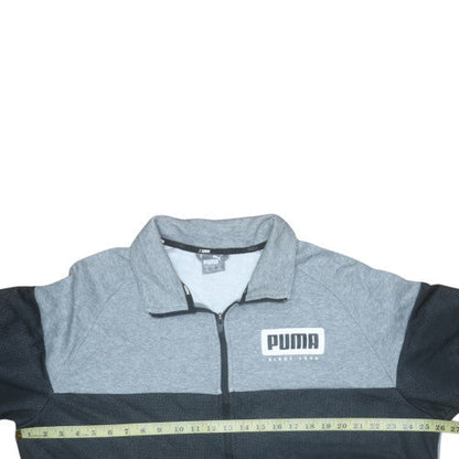 Mens UK Size 2XL PUMA Grey Full Zip Sweatshirt