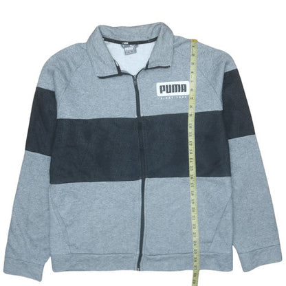 Mens UK Size 2XL PUMA Grey Full Zip Sweatshirt