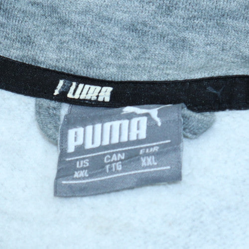 Mens UK Size 2XL PUMA Grey Full Zip Sweatshirt