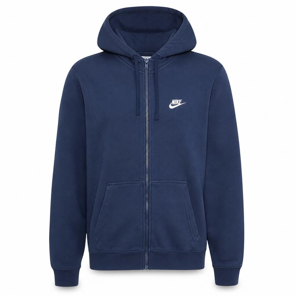Mens UK Size M Nike Blue Full Zip Hoodie