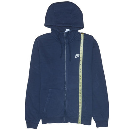 Mens UK Size M Nike Blue Full Zip Hoodie