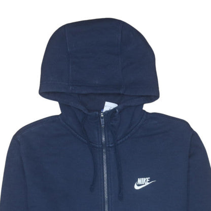 Mens UK Size M Nike Blue Full Zip Hoodie