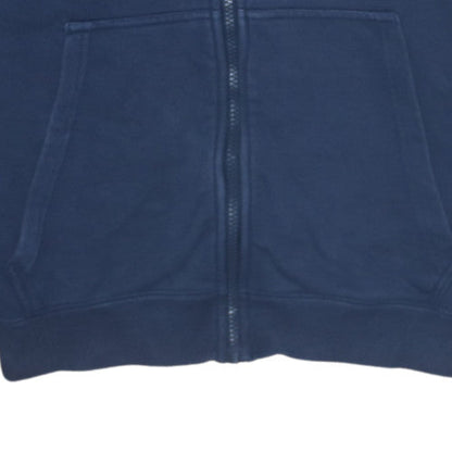 Mens UK Size M Nike Blue Full Zip Hoodie