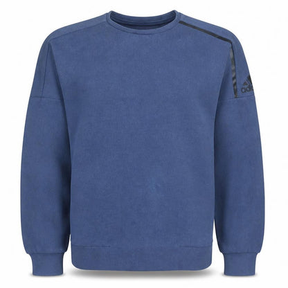 Mens UK Size M adidas Blue Pullover Sweatshirt