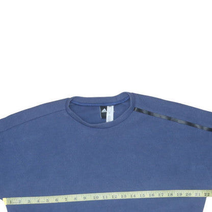 Mens UK Size M adidas Blue Pullover Sweatshirt