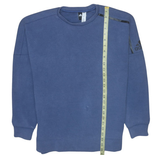 Mens UK Size M adidas Blue Pullover Sweatshirt