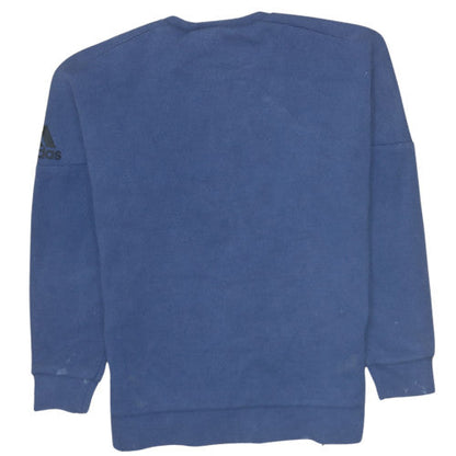 Mens UK Size M adidas Blue Pullover Sweatshirt