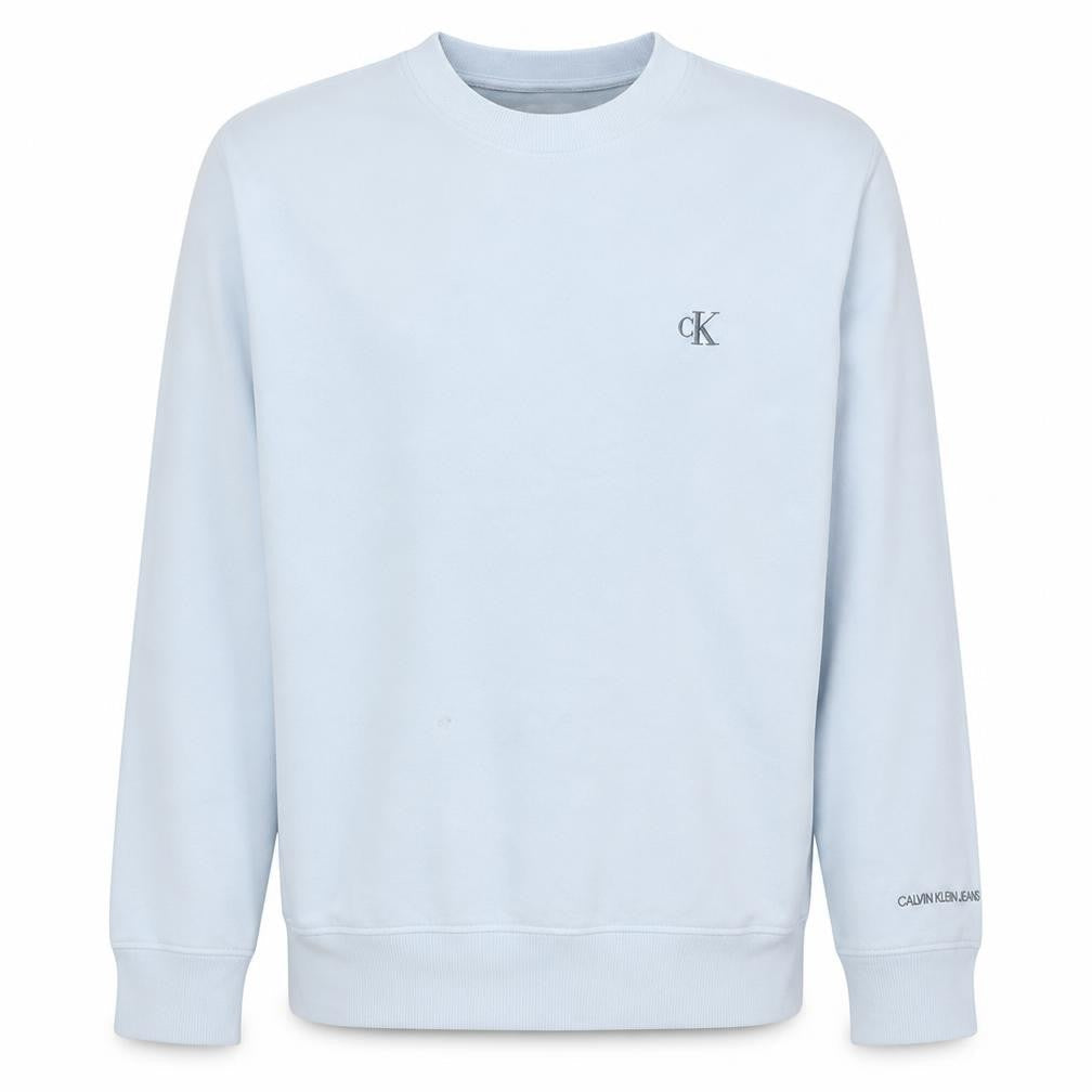Mens UK Size L Calvin Klein Jeans White Pullover Sweatshirt