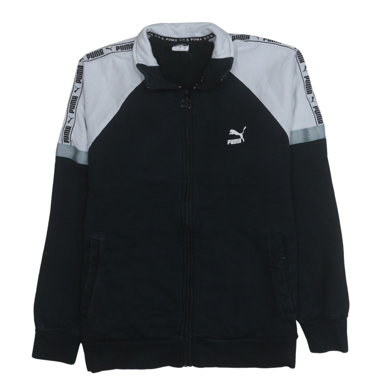 Mens UK Size L PUMA Black Full Zip Sweatshirt