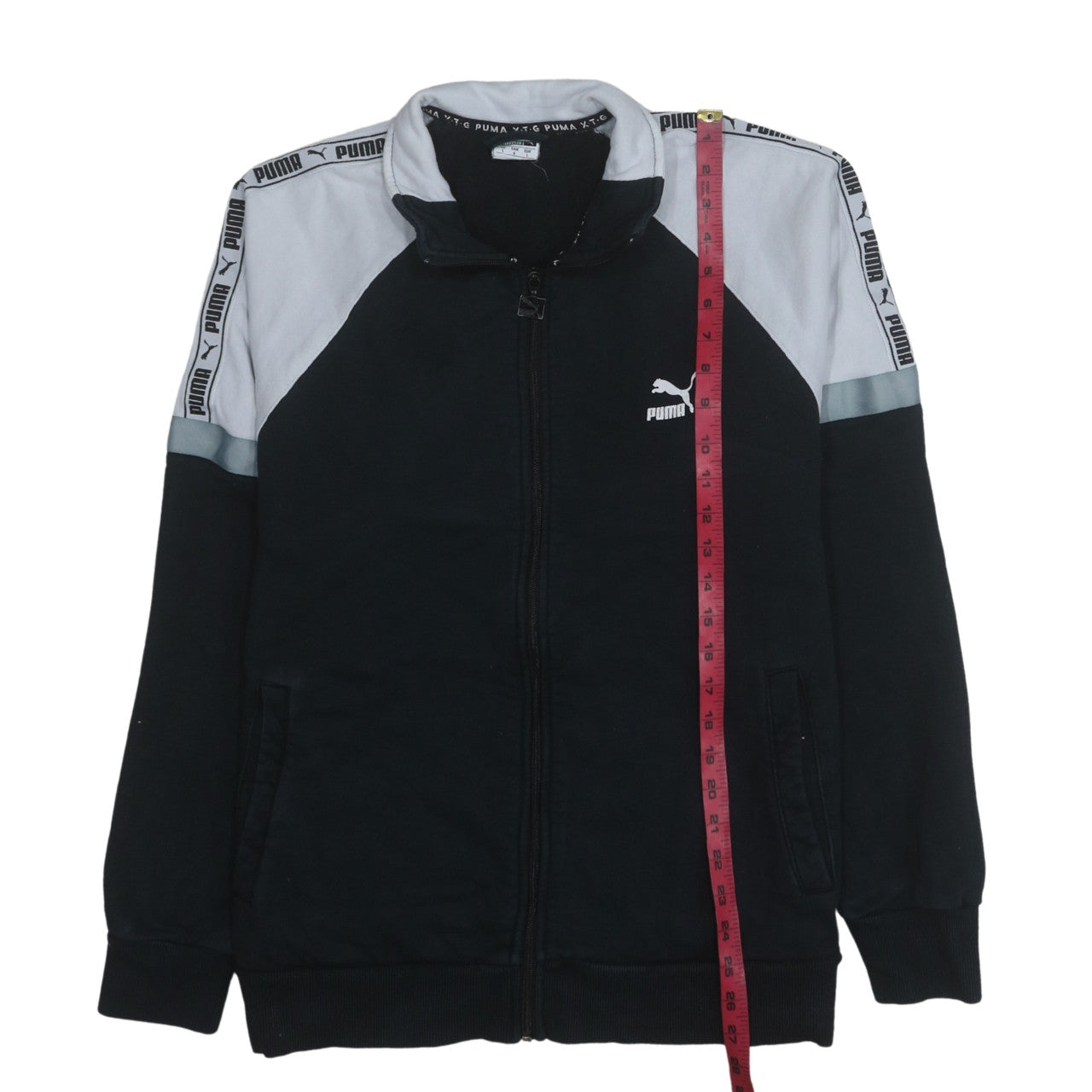 Mens UK Size L PUMA Black Full Zip Sweatshirt