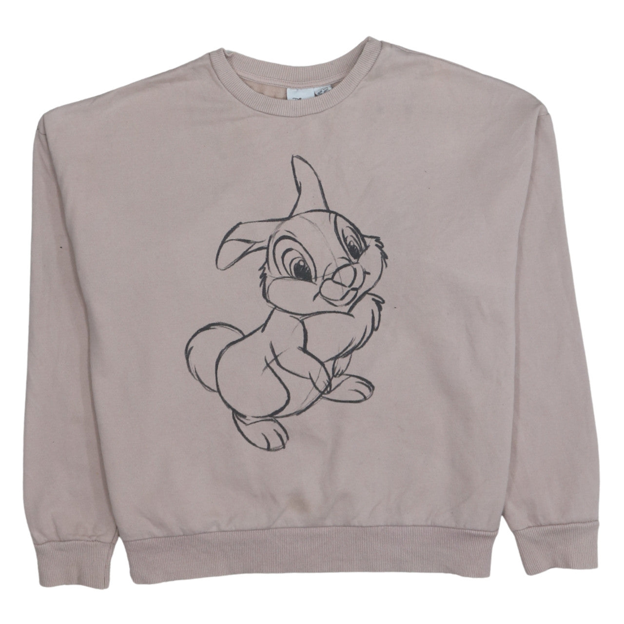 Womens UK Size 12/14 Disney Beige Pullover Sweatshirt