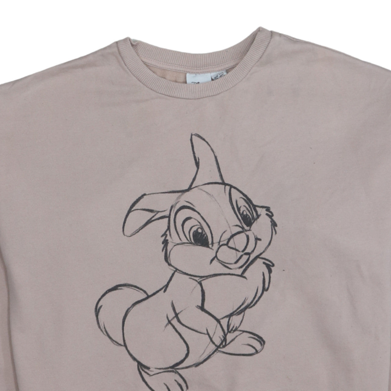 Womens UK Size 12/14 Disney Beige Pullover Sweatshirt