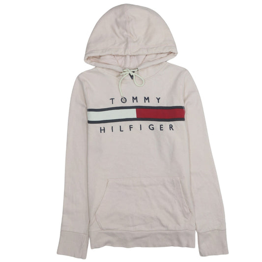 Womens UK Size M Tommy Hilfiger Beige Pullover Hoodie