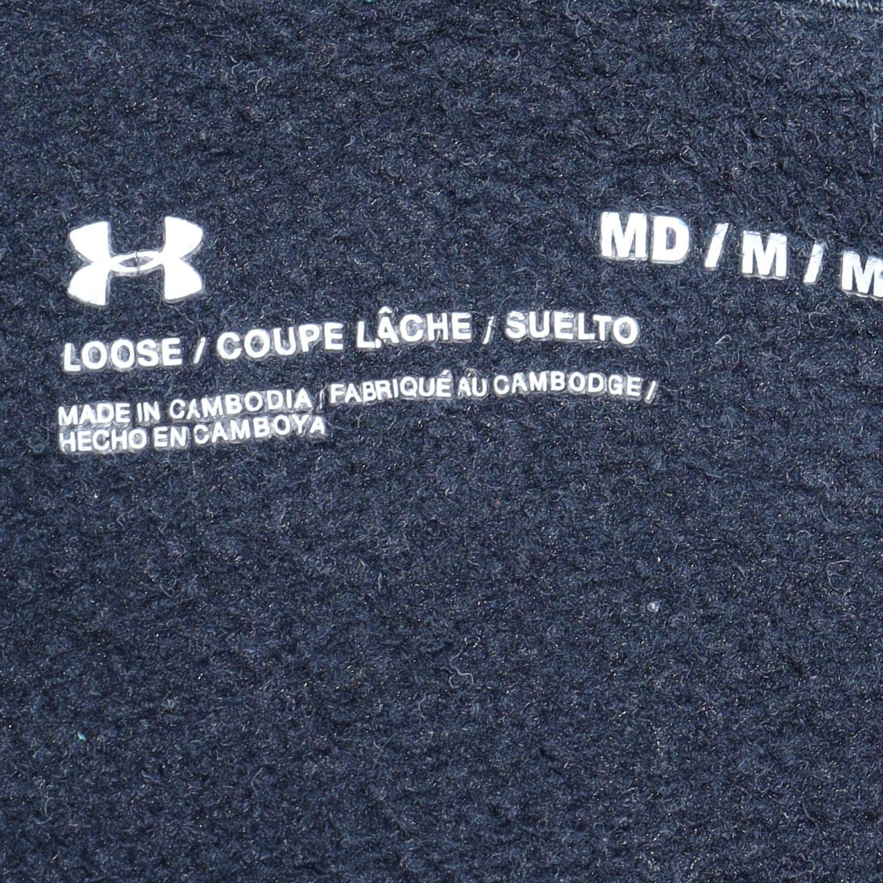 Mens UK Size M Under armour Black Pullover Hoodie