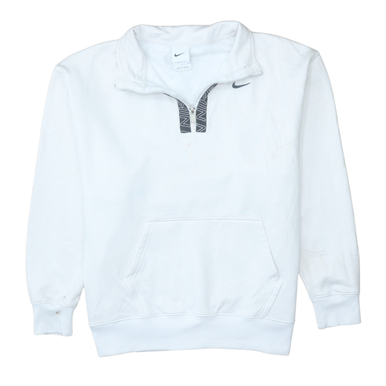 Womens UK Size S Nike White Pullover Sweatshirt