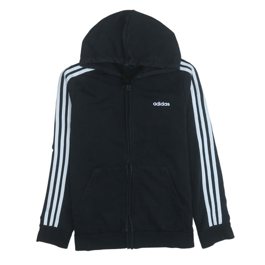 Womens UK Size L adidas Black Full Zip Hoodie