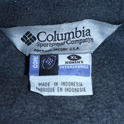 Columbia Women's Grey Fleece Lined Full Zip Jacket XL Outdoor Wear