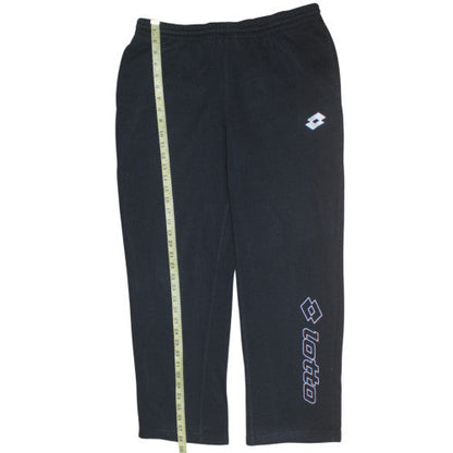 Lotto Mens Black Fleece Sweatpants M Regular Fit Sports Trousers