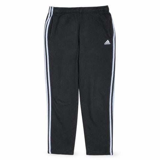 Front view of Adidas Men's Black M Sweatpants Fleece Straight Leg Casual Trousers