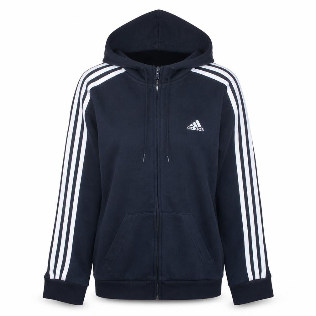 Womens UK Size L adidas Blue Full Zip Hoodie
