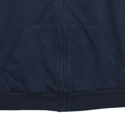 Womens UK Size L adidas Blue Full Zip Hoodie