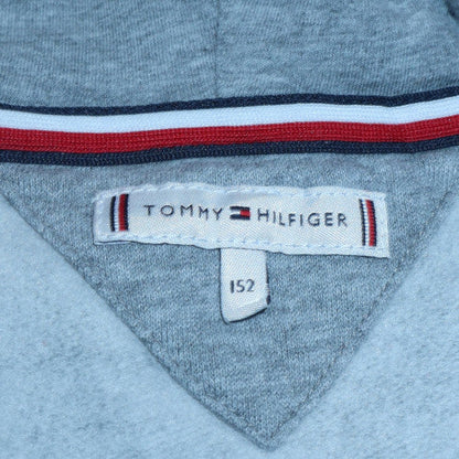 Tommy Hilfiger Boys Grey Full Zip Hoodie Size 152 (12-13 Years) Classic Logo