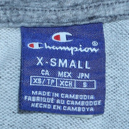 Womens UK Size XS Champion Grey Pullover Hoodie