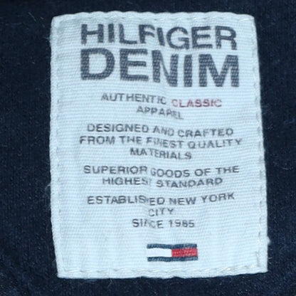 Mens UK Size M Hilfiger Denim Blue Pullover Hoodie