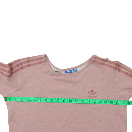 Womens UK Size 10 adidas Pink Pullover Sweatshirt