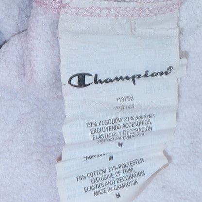 Womens UK Size M Champion Pink Pullover Hoodie