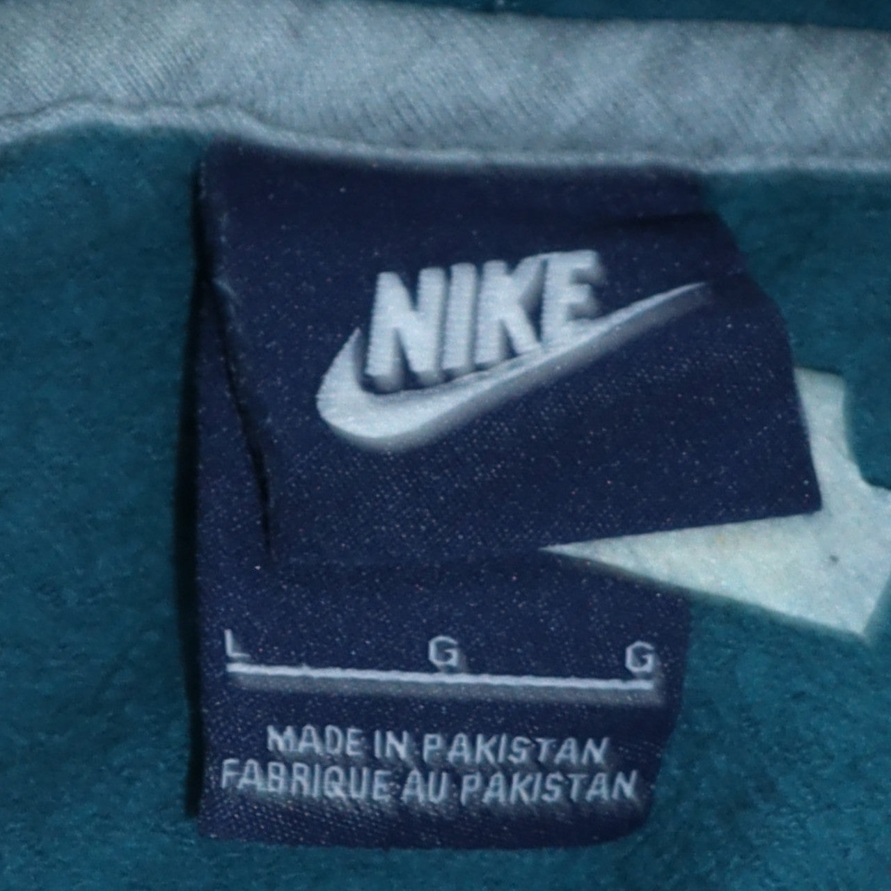 Womens UK Size L Nike Blue Pullover Hoodie