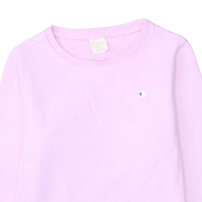 Womens UK Size M Champion Pink Pullover Sweatshirt