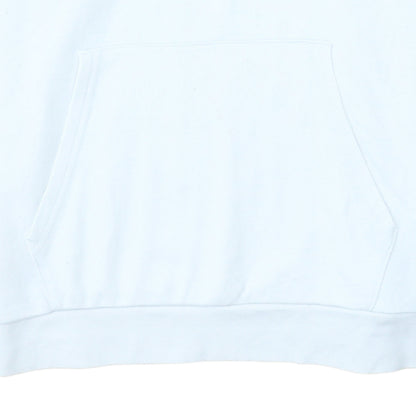 Champion Boys White Pullover Hoodie 15-16 Years Cotton Blend Logo Tape