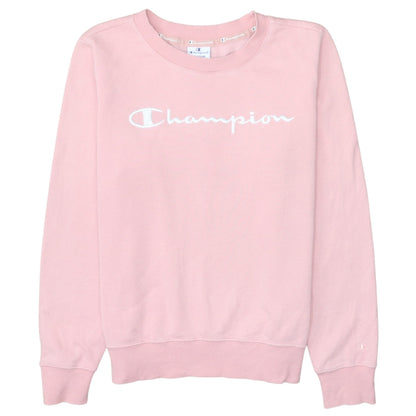 Womens UK Size M Champion Pink Pullover Sweatshirt
