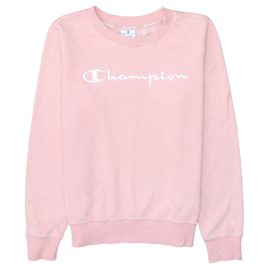 Womens UK Size M Champion Pink Pullover Sweatshirt