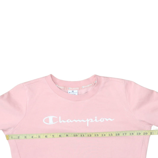 Womens UK Size M Champion Pink Pullover Sweatshirt