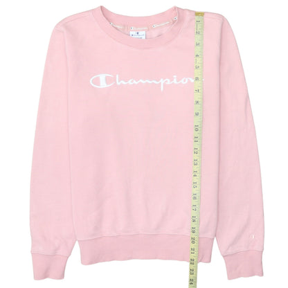 Womens UK Size M Champion Pink Pullover Sweatshirt