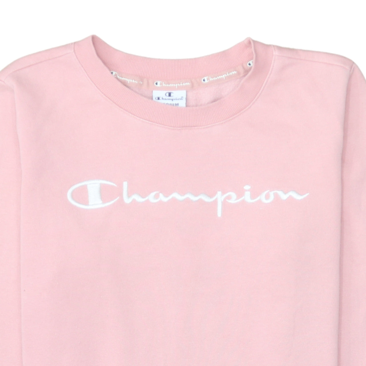 Womens UK Size M Champion Pink Pullover Sweatshirt