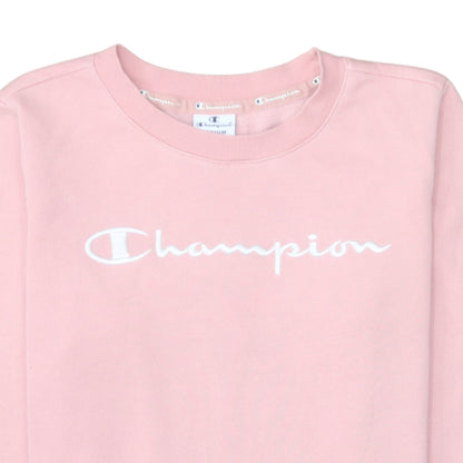 Womens UK Size M Champion Pink Pullover Sweatshirt