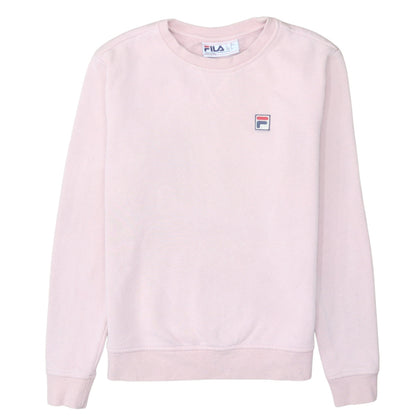 Womens UK Size S FILA Pink Pullover Sweatshirt