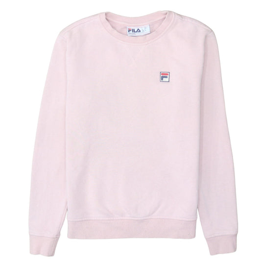 Womens UK Size S FILA Pink Pullover Sweatshirt