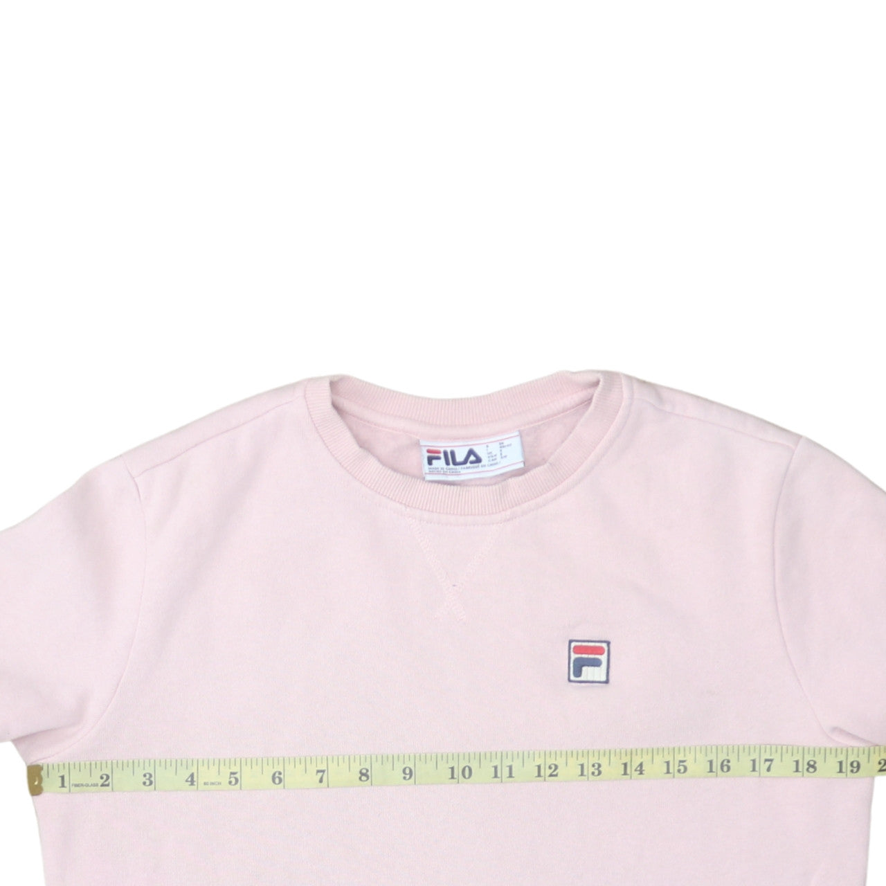 Womens UK Size S FILA Pink Pullover Sweatshirt